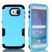 Harness Oil PC And TPU Protective Hard Back Case Cover for Samsung Galaxy S7 G930 - Blue/Black