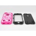 Heavy-Duty Silicone And PC Hybrid Zebra Stripes Impact Robot Defender Case Cover With Touch Screen Protector For iPhone 5C