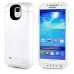 High Capacity 4200mAh External Power Battery Charger Case With Built-In Stand For Samsung Galaxy S4 I9500 / I9505 - White