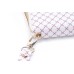 High Class Zipper Plaid Pattern 360 Swivel Rotation Detachable Leather Sleep Wake Wallet Stand Bag Case With Card Slot Holder And Handy Strap For iPad 2 3 4