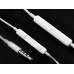 High Quality Earphone With Microphone And Volume Control Button For iPhone 5 iPod Touch 5 - White