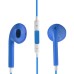 High Quality Earphone With Remote And Mic For iPhone 5 iPod Touch 5 - Blue