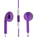 High Quality Earphone With Remote And Mic For iPhone 5 iPod Touch 5 - Purple