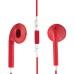 High Quality Earphone With Remote And Mic For iPhone 5 iPod Touch 5 - Red