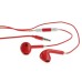 High Quality Earphone With Remote And Mic For iPhone 5 iPod Touch 5 - Red