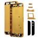 High Quality Metal Back Cover For iPhone 5 - Gold / Black