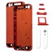 High Quality Metal Back Cover For iPhone 5 - Orange