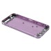 High Quality Metal Back Cover For iPhone 5 - Purple