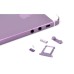 High Quality Metal Back Cover For iPhone 5 - Purple