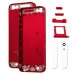 High Quality Metal Back Cover For iPhone 5 - Red