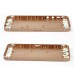 High Quality Metal Back Cover For iPhone 5 - Rose Gold / White