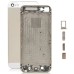 High Quality Metal Back Cover Housing With Middle Frame SIM Card Tray Holder And Side Buttons For iPhone 5 - White / Champagne Gold