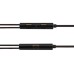 High Quality Voice 3.5 MM In- Ear Volume Key Piston Headphone - Black