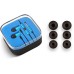 High Quality Voice 3.5 MM In- Ear Volume Key Piston Headphone - Blue