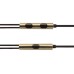 High Quality Voice 3.5 MM In- Ear Volume Key Piston Headphone - Gold