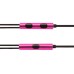 High Quality Voice 3.5 MM In- Ear Volume Key Piston Headphone - Magenta