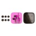 High Quality Voice 3.5 MM In- Ear Volume Key Piston Headphone - Magenta