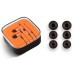 High Quality Voice 3.5 MM In- Ear Volume Key Piston Headphone - Orange