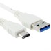 High quality 1 M USB 3.0 AM to Type C Charging Cable for The New MacBook 12 inch - White