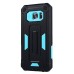 Hole Position Protection Knight TPU + PC Case for Samsung Galaxy S7 - Black/Blue