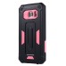 Hole Position Protection Knight TPU + PC Case for Samsung Galaxy S7 - Black/Pink