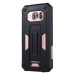 Hole Position Protection Knight TPU + PC Case for Samsung Galaxy S7 - Black/Rose gold