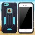 Hole Position Protection Knight TPU + PC Case for iPhone 6/6S - Blue