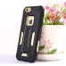 Hole Position Protection Knight TPU + PC Case for iPhone 6/6S - Gold