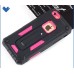 Hole Position Protection Knight TPU + PC Case for iPhone 6/6S - Magenta