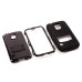 Hybrid Silicone and PC Stand Protective Back Case with Screen Film for Samsung Galaxy S5 - Black