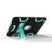 Hybrid Silicone and Plastic Protective Case with Touch Screen Film for iPad Pro 9.7 inch /ipad 6 - Black/Mint green