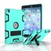 Hybrid Silicone and Plastic Protective Case with Touch Screen Film for iPad Pro 9.7 inch /ipad 6 - Mint green/Black