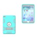 Hybrid Silicone and Plastic Protective Case with Touch Screen Film for iPad Pro 9.7 inch /ipad 6 - Mint green/Grey