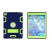 Hybrid Silicone and Plastic Protective Case with Touch Screen Film for iPad Pro 9.7 inch /ipad 6 - Navy blue/Olivine