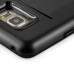 Impact Resistant Wallet Case Card Slot Shell Shockproof Hard TPU And PC Back Cover For Samsung Galaxy Note 5 - Black