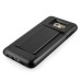 Impact Resistant Wallet Case Card Slot Shell Shockproof Hard TPU And PC Back Cover For Samsung Galaxy S6 Edge Plus - Black