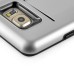 Impact Resistant Wallet Case Card Slot Shell Shockproof Hard TPU And PC Back Cover For Samsung Galaxy S6 Edge Plus - Silver
