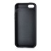 Impact Resistant Wallet Case Card Slot Shell Shockproof Hard TPU And PC Back Cover For iPhone 5 / 5s - Black