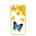 Incoming Call Flashing Hybrid TPU And PC Back Case Cover for iPhone 6 / 6s - Blue butterfly And Yellow flowers