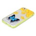 Incoming Call Flashing Hybrid TPU And PC Back Case Cover for iPhone 6 / 6s - Blue butterfly And Yellow flowers