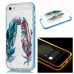 Incoming Call Flashing Hybrid TPU And PC Back Case Cover for iPhone 6 / 6s - Colorful feathers