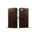 Italian PU Leather Floral Print Magnetic Stand Leather Case with Card Slot for iPhone 7 - Brown