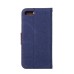 Jean Cloth Design Magnetic Stand Flip Leather Case for iPhone 7 - Dark Blue