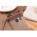 Jeans Cloth Splicing Leather Hard Back PC Shell Case Cover for Samsung Galaxy S7 - Brown
