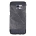 Jeans Cloth Splicing Leather Hard Back PC Shell Case Cover for Samsung Galaxy S7 - Grey