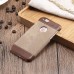 Jeans Cloth Splicing Leather Hard Back PC Shell Case Cover for iPhone 6/6s - Brown