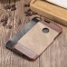 Jeans Cloth Splicing Leather Hard Back PC Shell Case Cover for iPhone 6/6s - Brown