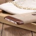 Jeans Cloth Splicing Leather Hard Back PC Shell Case Cover for iPhone 6/6s - Brown