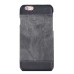 Jeans Cloth Splicing Leather Hard Back PC Shell Case Cover for iPhone 6/6s - Grey