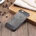 Jeans Cloth Splicing Leather Hard Back PC Shell Case Cover for iPhone 6/6s - Grey